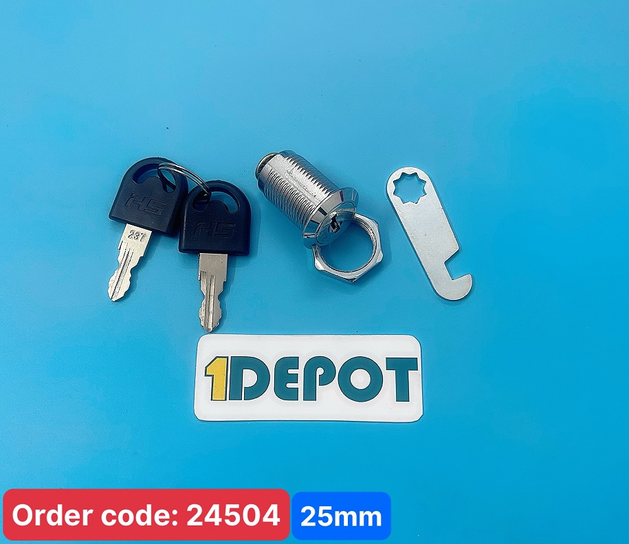 Khóa tủ locker 2.5cm, chất liệu hợp kim