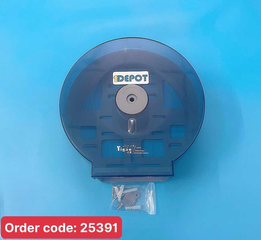 Hộp đựng giấy vệ sinh cuộn lớn, màu xanh trong suốt,nhựa ABS cao cấp 780*555*305mm