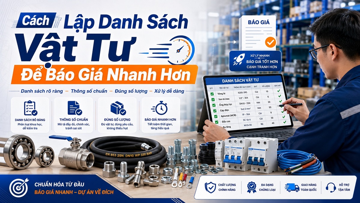 Cách Lập Danh Sách Vật Tư Để Báo Giá Nhanh Hơn