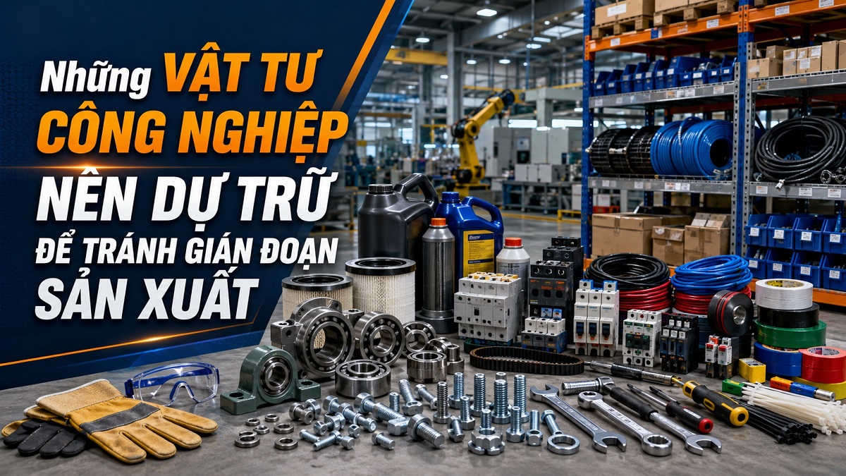 Những Vật Tư Công Nghiệp Nên Dự Trữ Để Tránh Gián Đoạn Sản Xuất