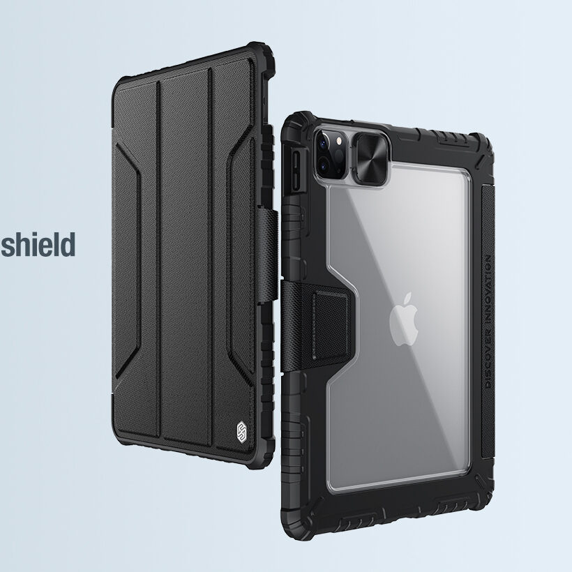 Bao da Nillkin Bumper Leather Case Pro dùng cho iPad Air 6, màn hình 11 inch, màu đen