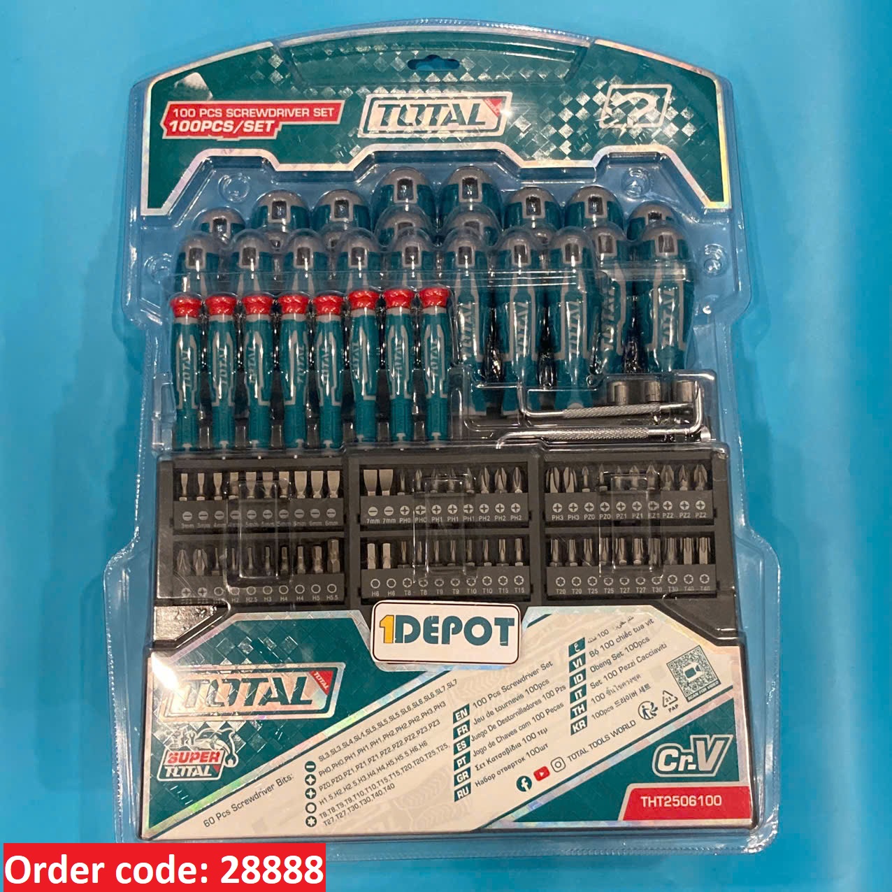 Bộ 100 tua vít Total THT2506100