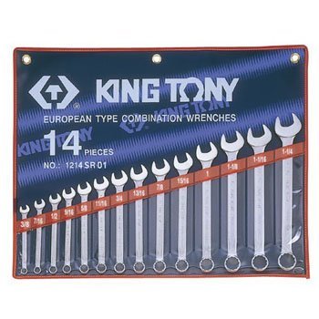 Bộ cờ lê vòng miệng 14 chi tiết hệ inch Kingtony 1214SR