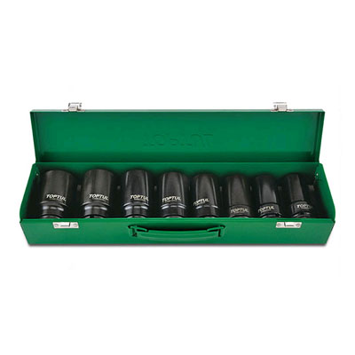 Bộ đầu tuýp lục giác dài đen 3/4" Toptul GDAD0807 (8 món)