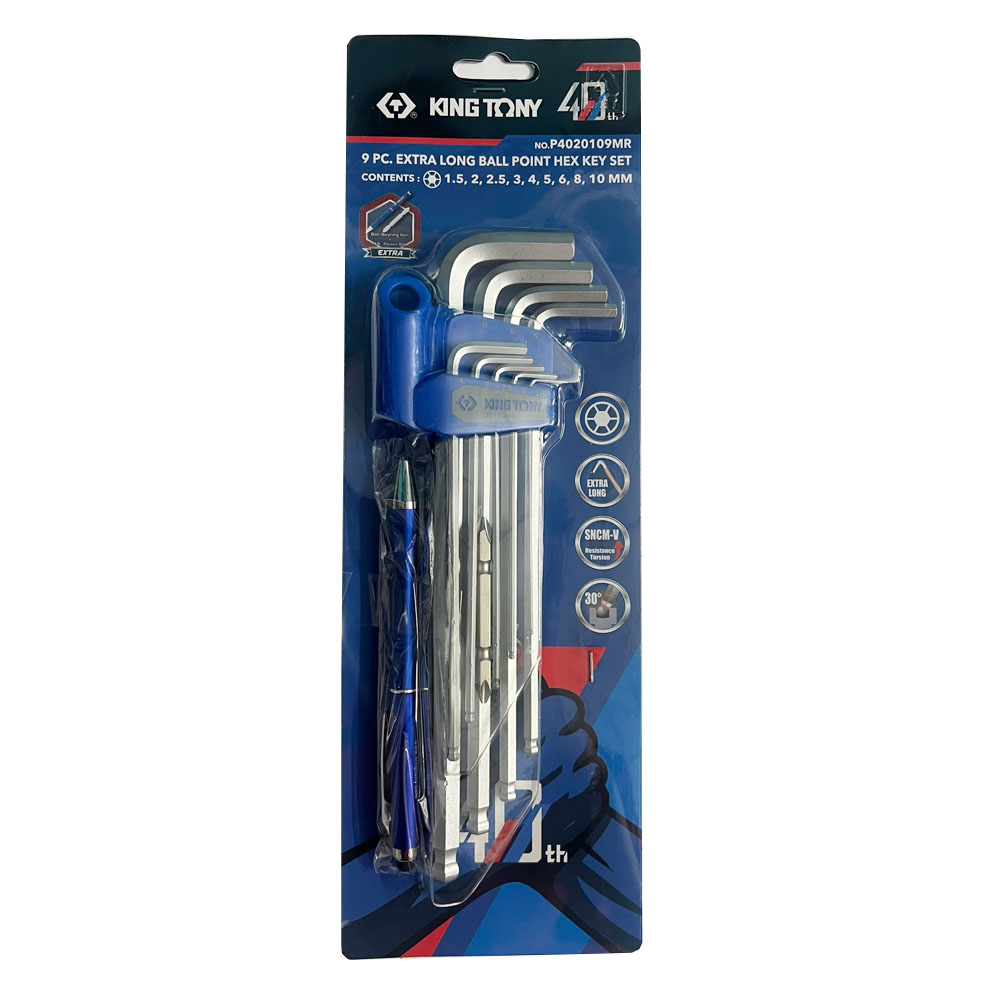 Bộ lục giác bi 9 chi tiết Kingtony 20109MR 1.5-10mm