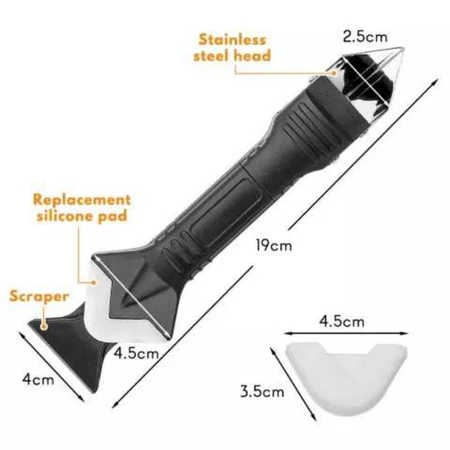 Bộ Miết Mạch Keo Silicon kèm theo 5 đầu miết 3R, 6R, 10R, 13R , 17R