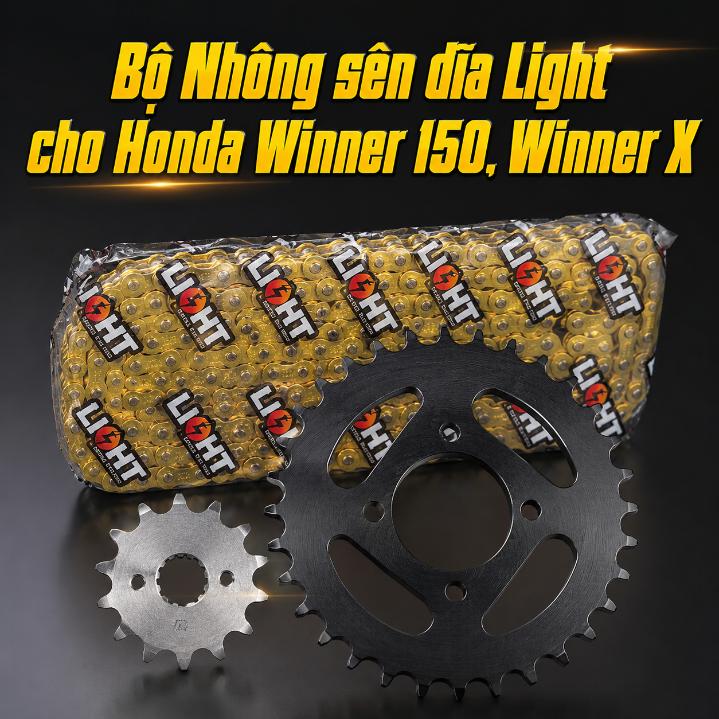 Bộ Nhông sên dĩa Light cho Honda Winner 150, Winner X 15T - 44T 430007