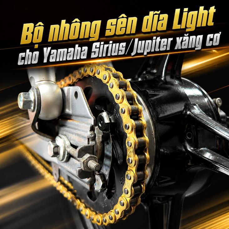 Bộ nhông sên dĩa Light cho Yamaha Sirius/Jupiter xăng cơ  430003
