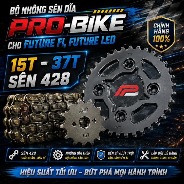 Bộ nhông sên dĩa Pro-Bike cho Future Fi, Future Led 060021