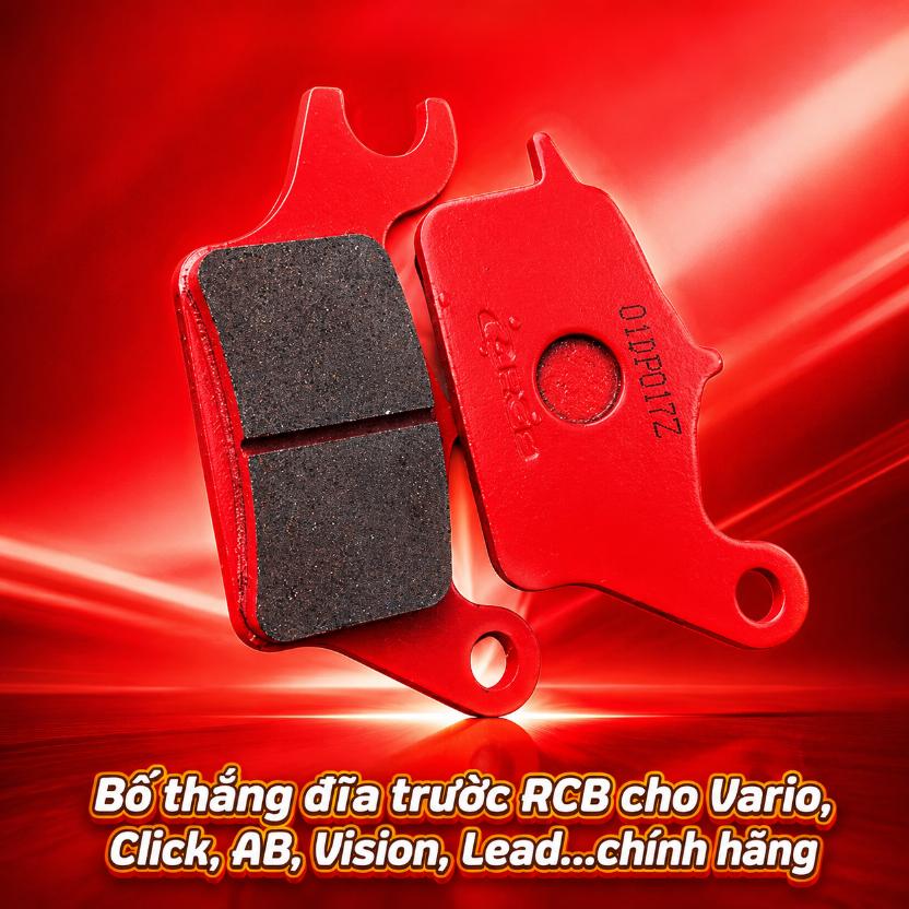 Bố thắng đĩa trước RCB cho Vario, Click, AB, Vision, Lead chính hãng 070419