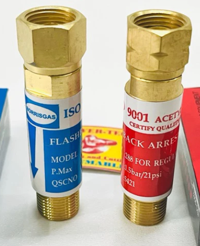 Bộ van 1 chiều đồng hồ oxy/gas, ren 17mm