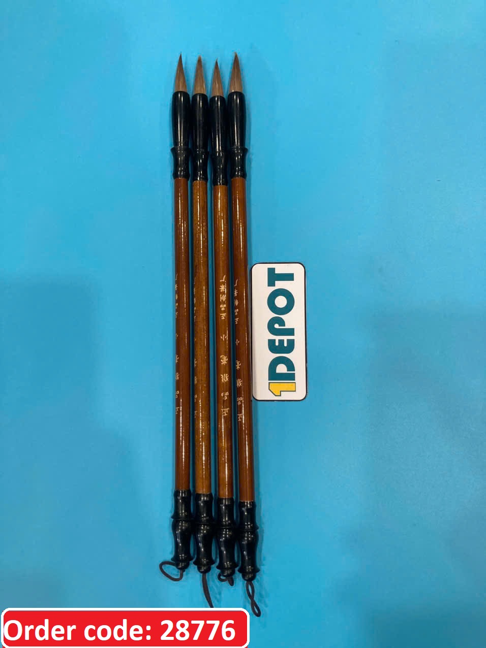 Bút lông thư pháp chính phẩm lang hào, size tiểu 25x7.5x240mm