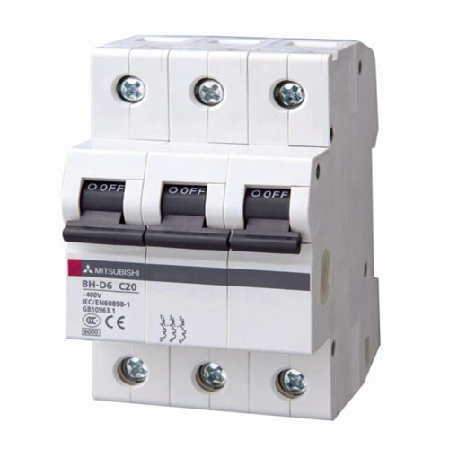 Cầu dao tự động Mitsubishi BH-D6 3P 50A C N
