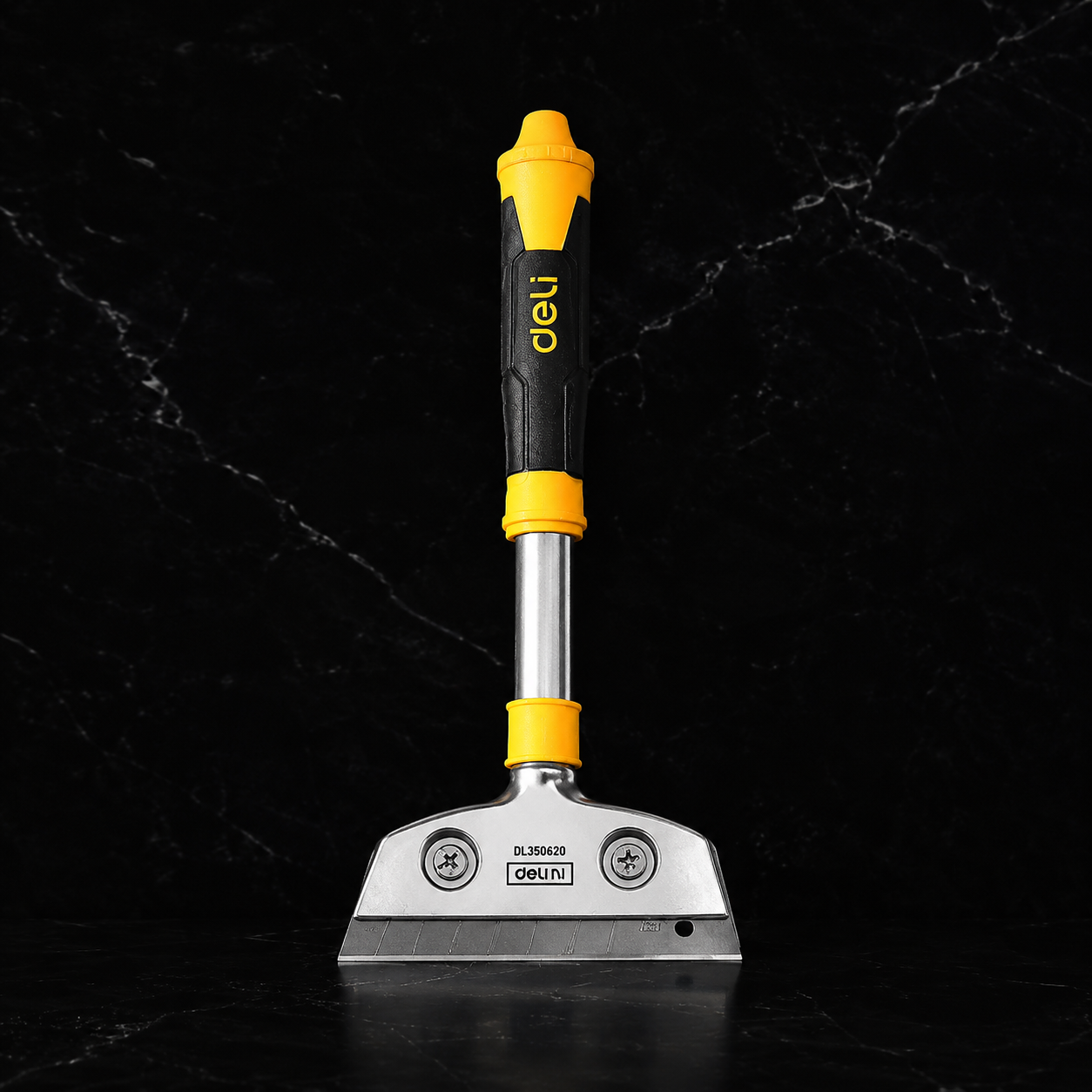 Cây sủi cạo sơn Deli kèm 10 lưỡi dao SK5, dài 360mm