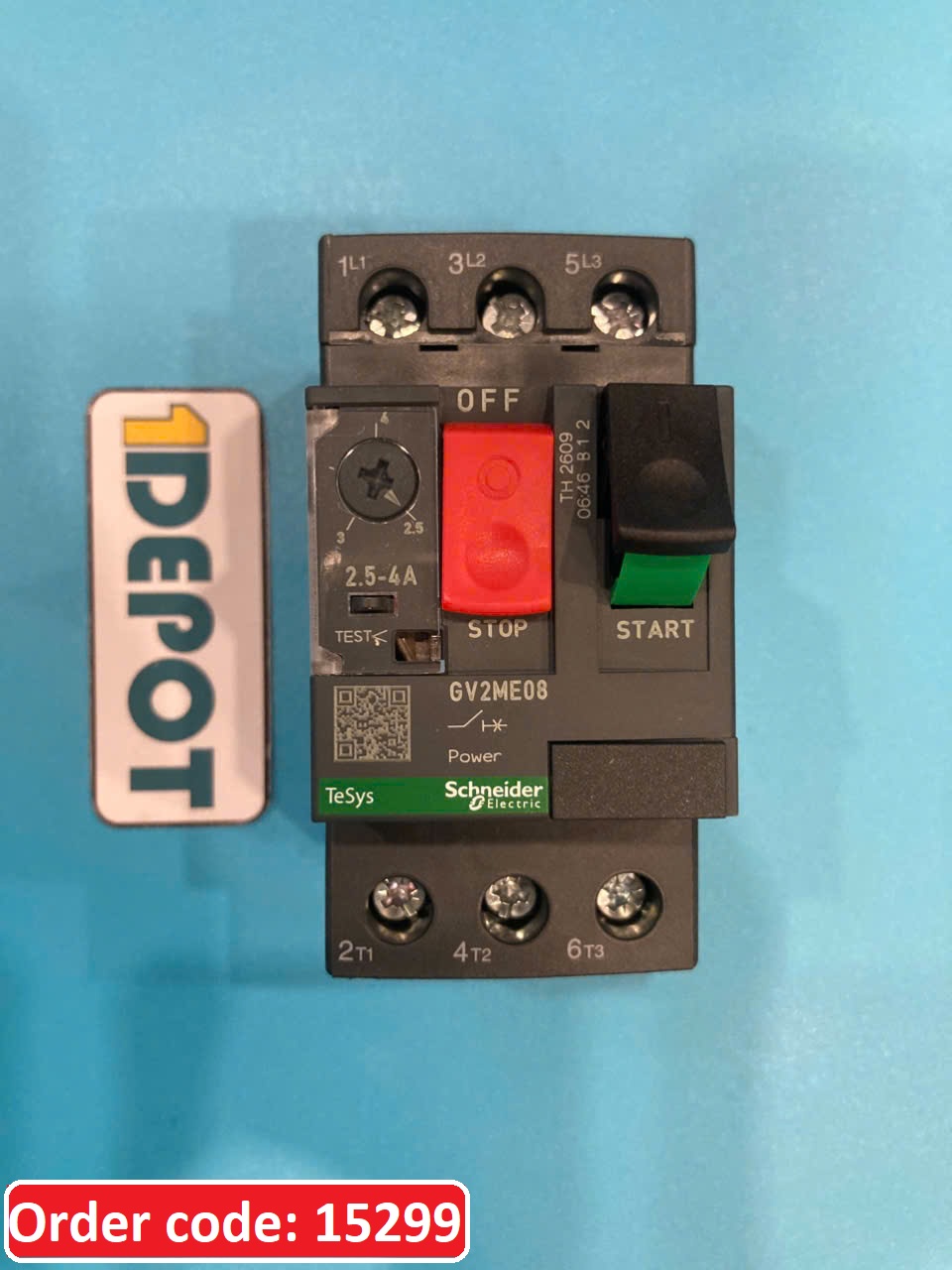 CB bảo vệ động cơ loại từ nhiệt GV2ME 400/415W 1.1, 2.5- 4A Schneider GV2ME08