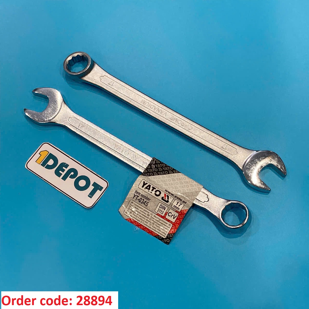 Cờ lê vòng miệng 17mm YATO YT-0346