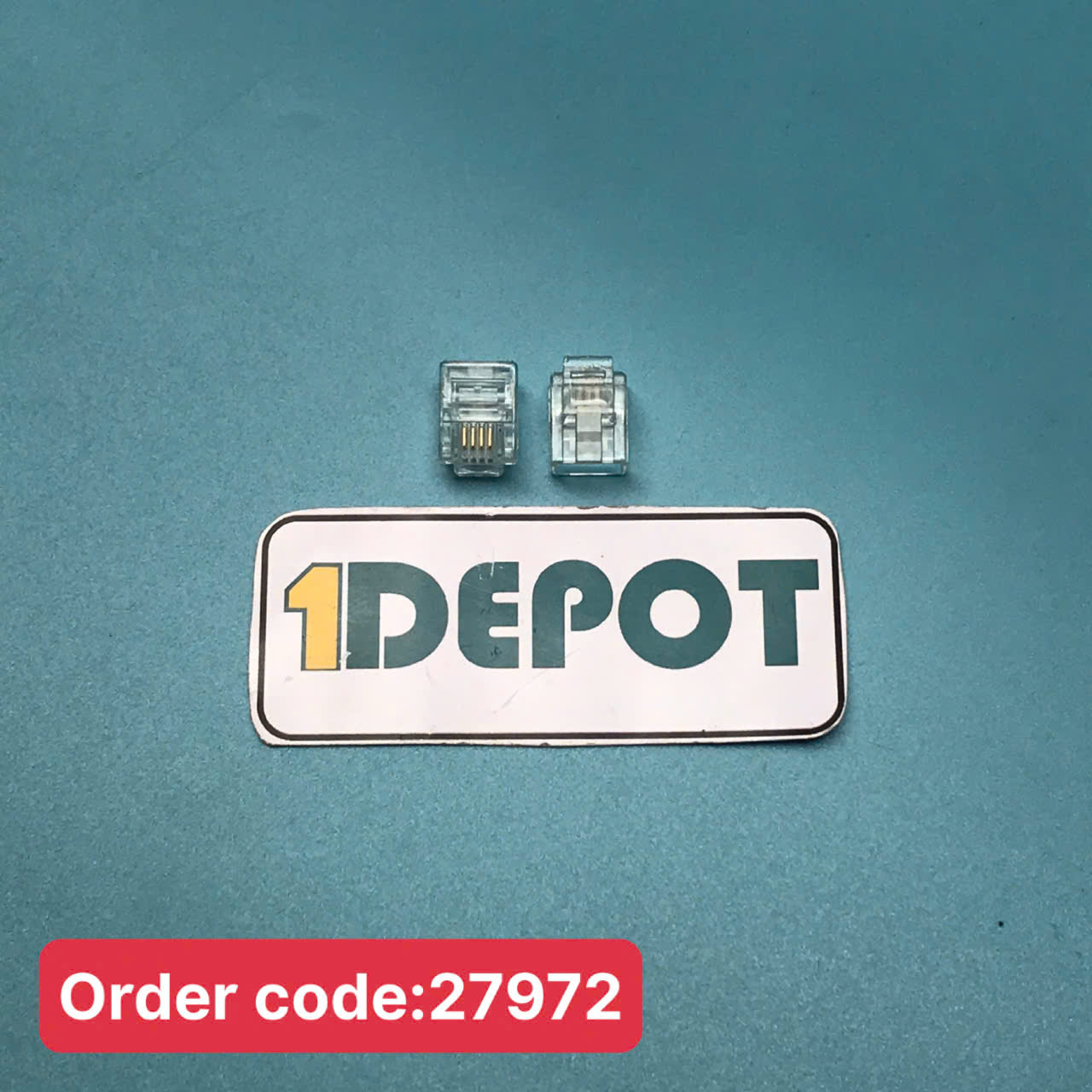 Đầu bấm điện thoại RJ11 4 line, loại A, 100 cái/gói