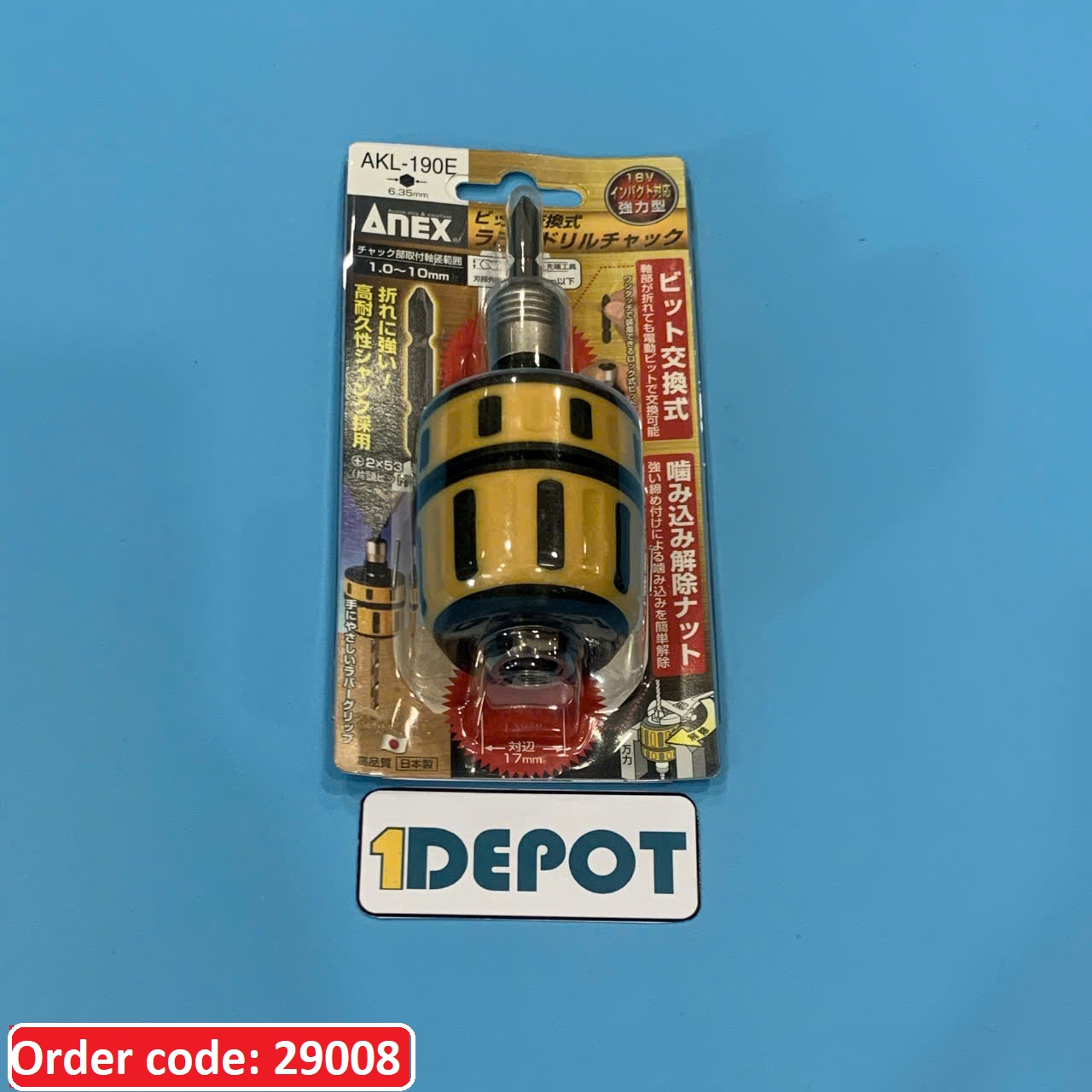 Đầu chuyển mũi khoan Anex  AKL-190E