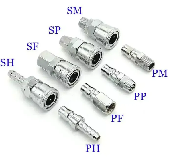 Đầu nối nhanh AKS  dây hơi phi 10SP, PP