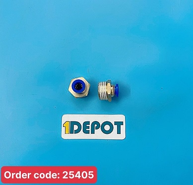 Đầu nối ren ngoài 21 ra ống 8mm – Phụ kiện cấp nước