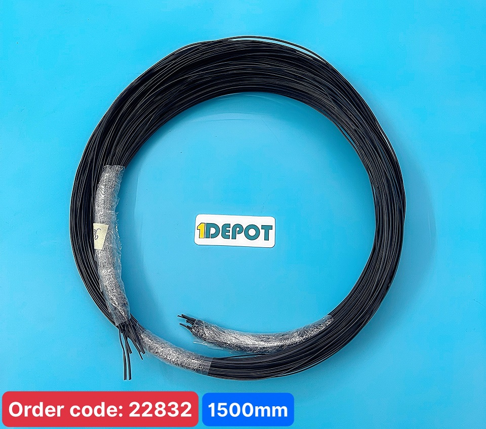 Dây kẽm bọc nhựa màu đen 600mm loại dẹt