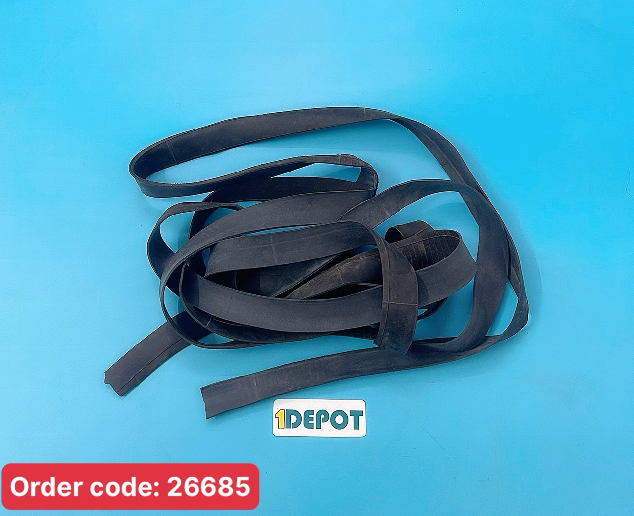 Dây thun cao su đen dùng để buộc ống nước, 3m/ sợi