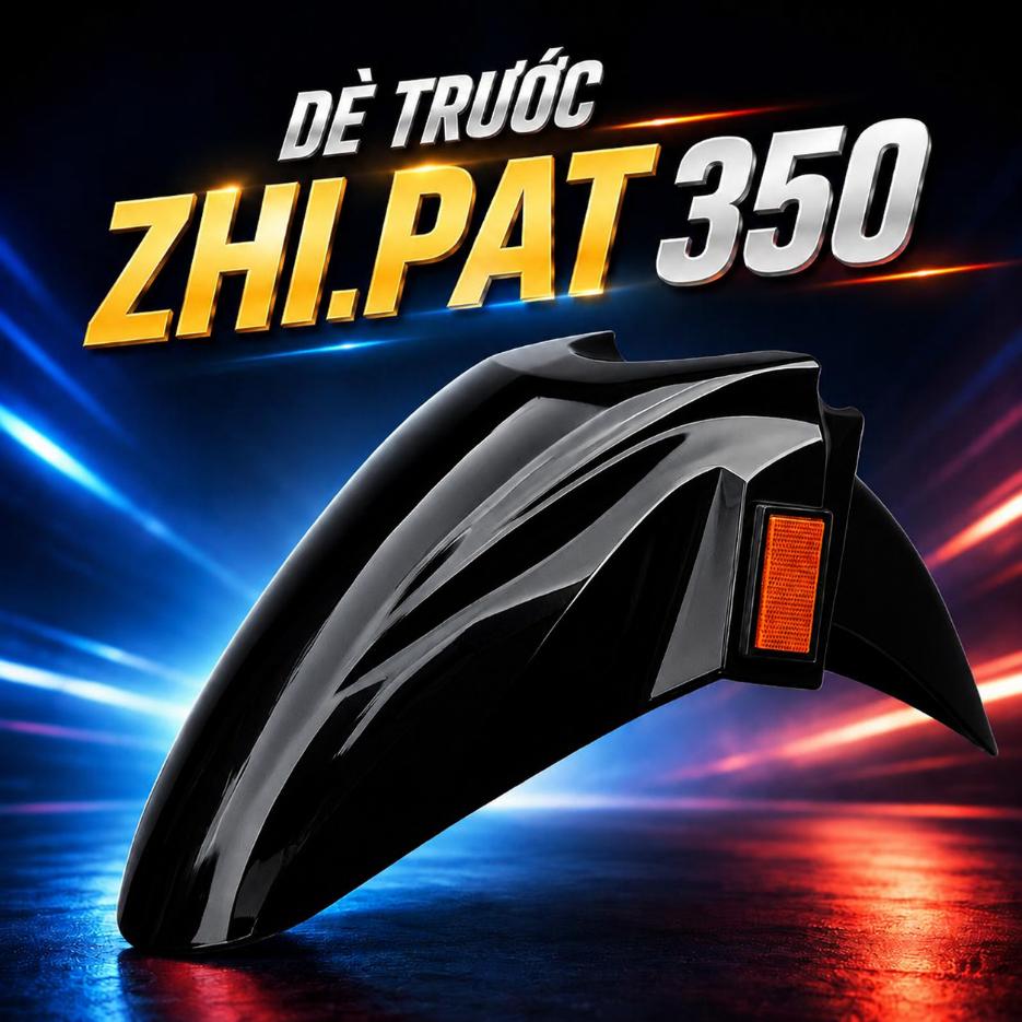 Dè trước ZHI.PAT 350 - màu đen bóng