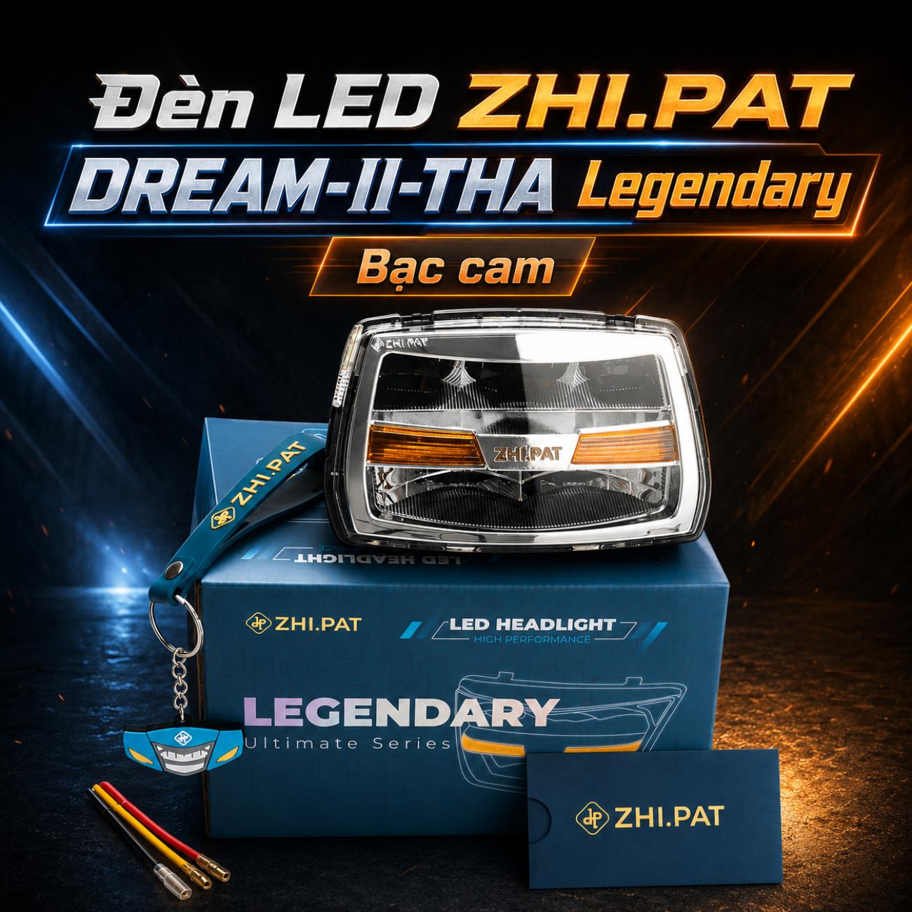 Đèn LED ZHI.PAT DREAM-II-THA Legendary màu bạc cam