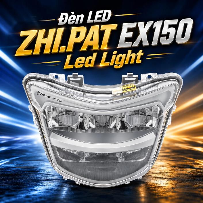Đèn LED ZHI.PAT EX150 Led Light - màu bạc