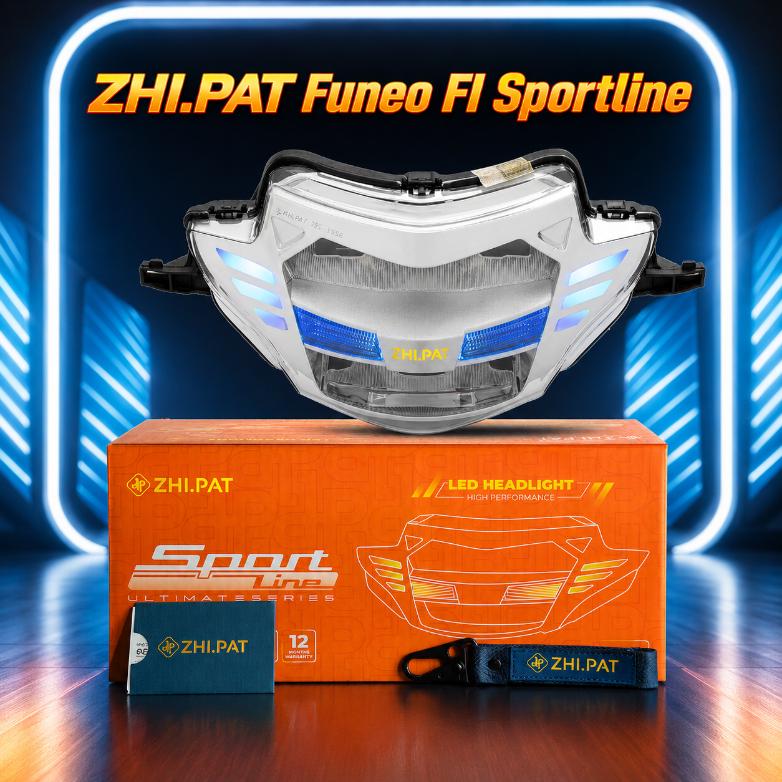 Đèn LED ZHI.PAT Funeo FI Sportline - màu bạc xanh dương