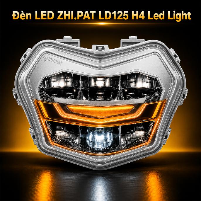 Đèn LED ZHI.PAT LD125 H4 Led Light màu bạc