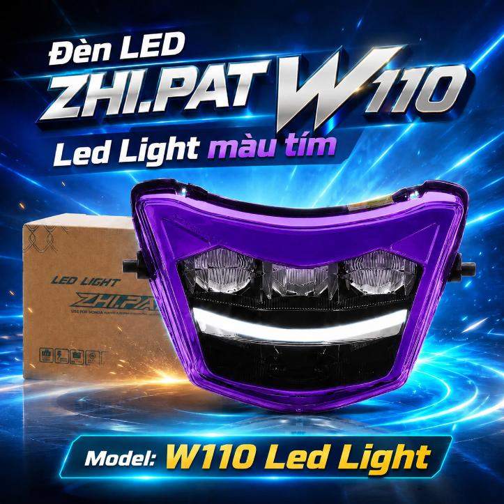 Đèn LED ZHI.PAT W110 Led Light màu tím