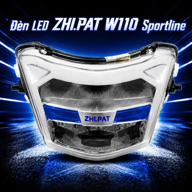 Đèn LED ZHI.PAT W110 Sportline - màu bạc xanh dương