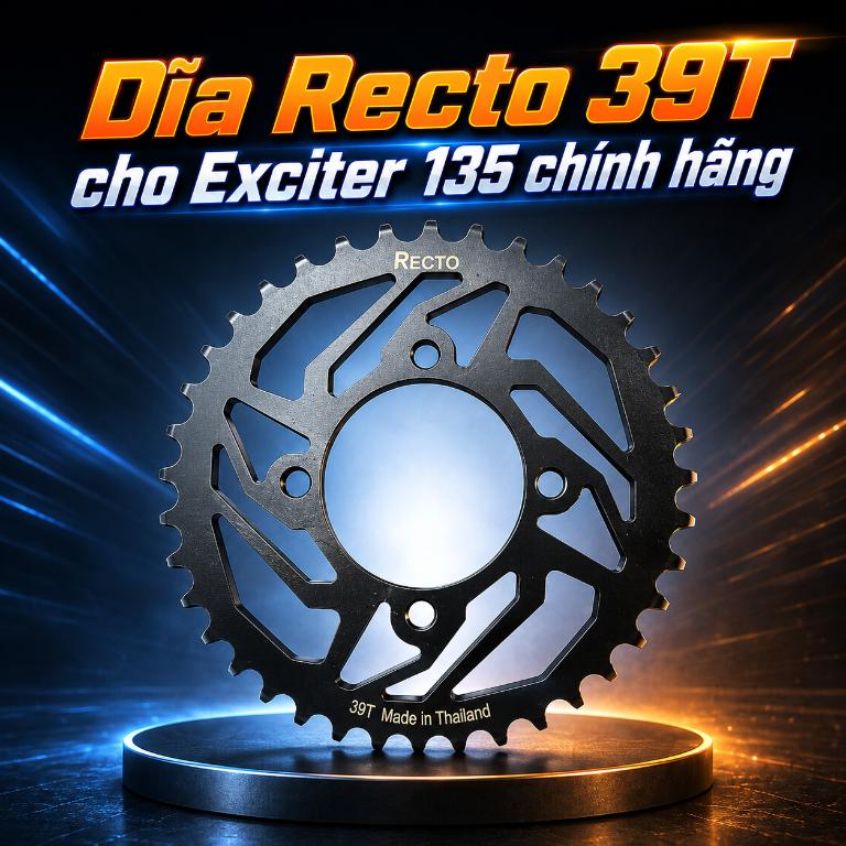 Dĩa Recto 39T cho Exciter 135 chính hãng 070362
