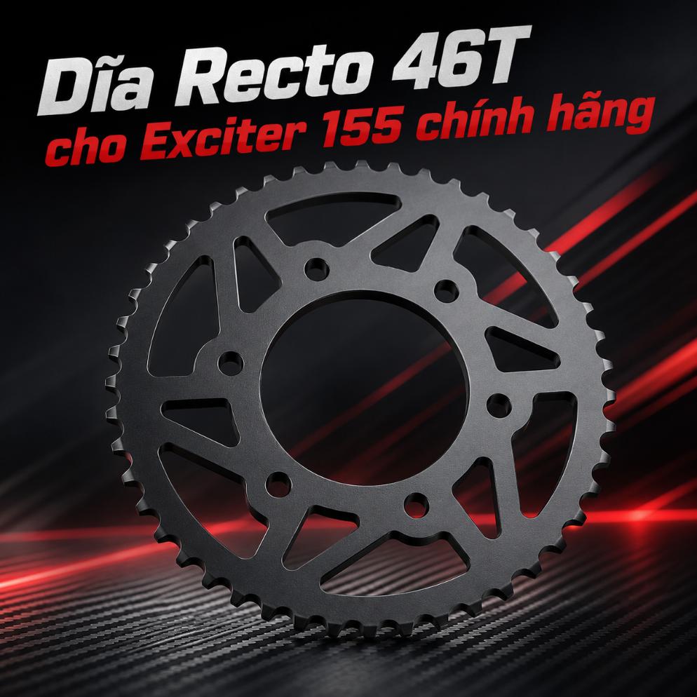 Dĩa Recto 46T c ho Exciter 155 chính hãng 070675