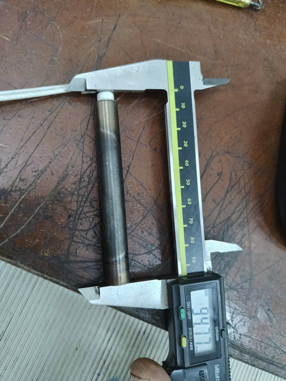 Điện trở phi ngoài 12mm x dài 95mm dùng cho máy hàn miệng túi liên tục Stronger FRD-750