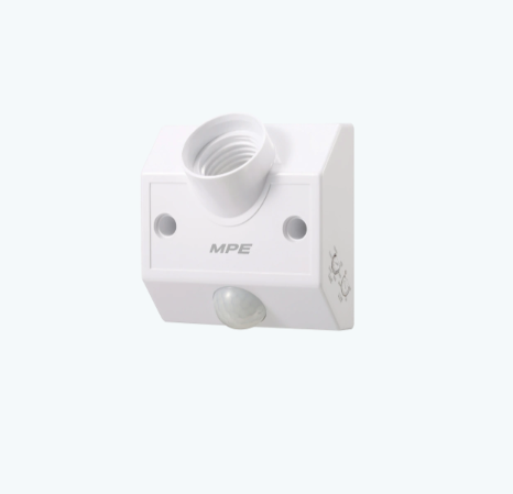 Đui đèn cảm biến chuyển động hồng ngoại MPE IRHD2 E27 , quét góc 120 độ IP20