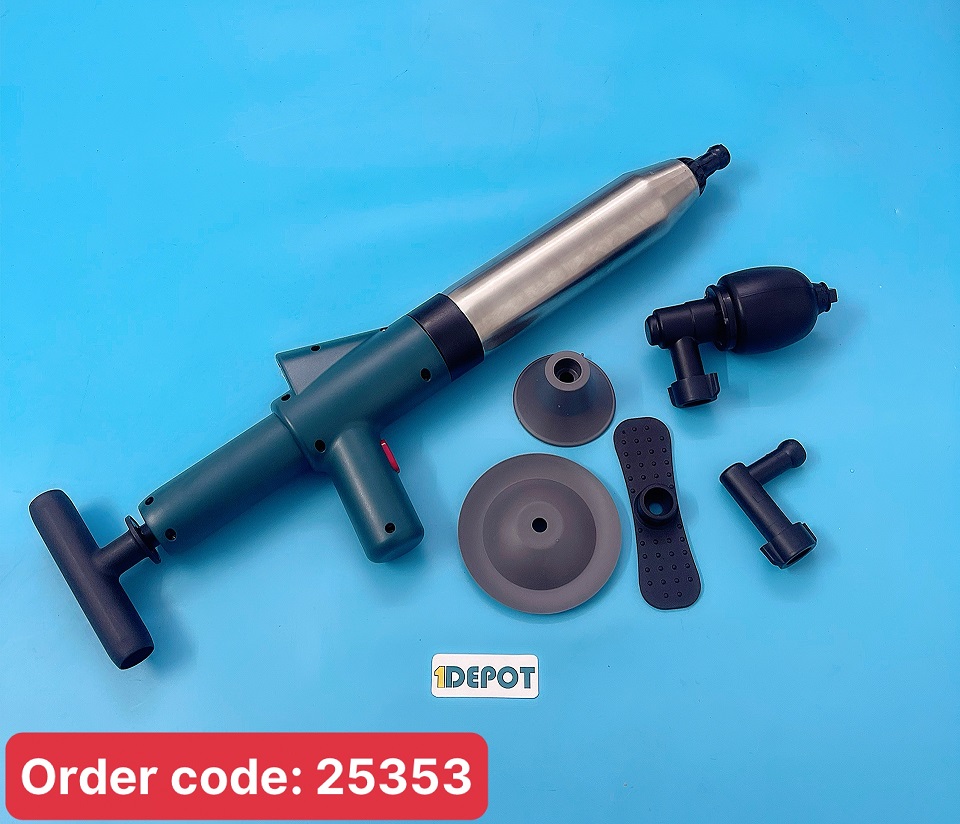 Dụng cụ thông tắc cống, bồn cầu khí nén Zento Pro56 áp lực cao