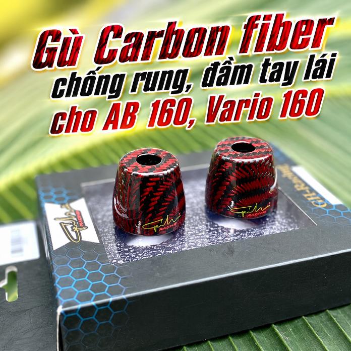 Gù Carbon fiber chống rung, đầm tay lái cho AB 160, Vario 160 070901