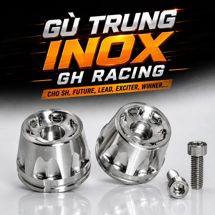 Gù inox GH Racing cho SH, Future, Lead, Exciter, Winner,... KG071070