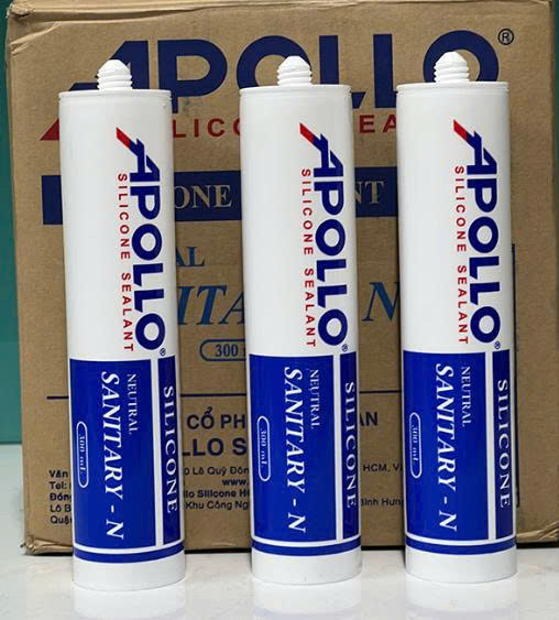 Keo chống mốc Apollo Sanitary N 300ml, màu trắng sữa, 25 chai/thùng