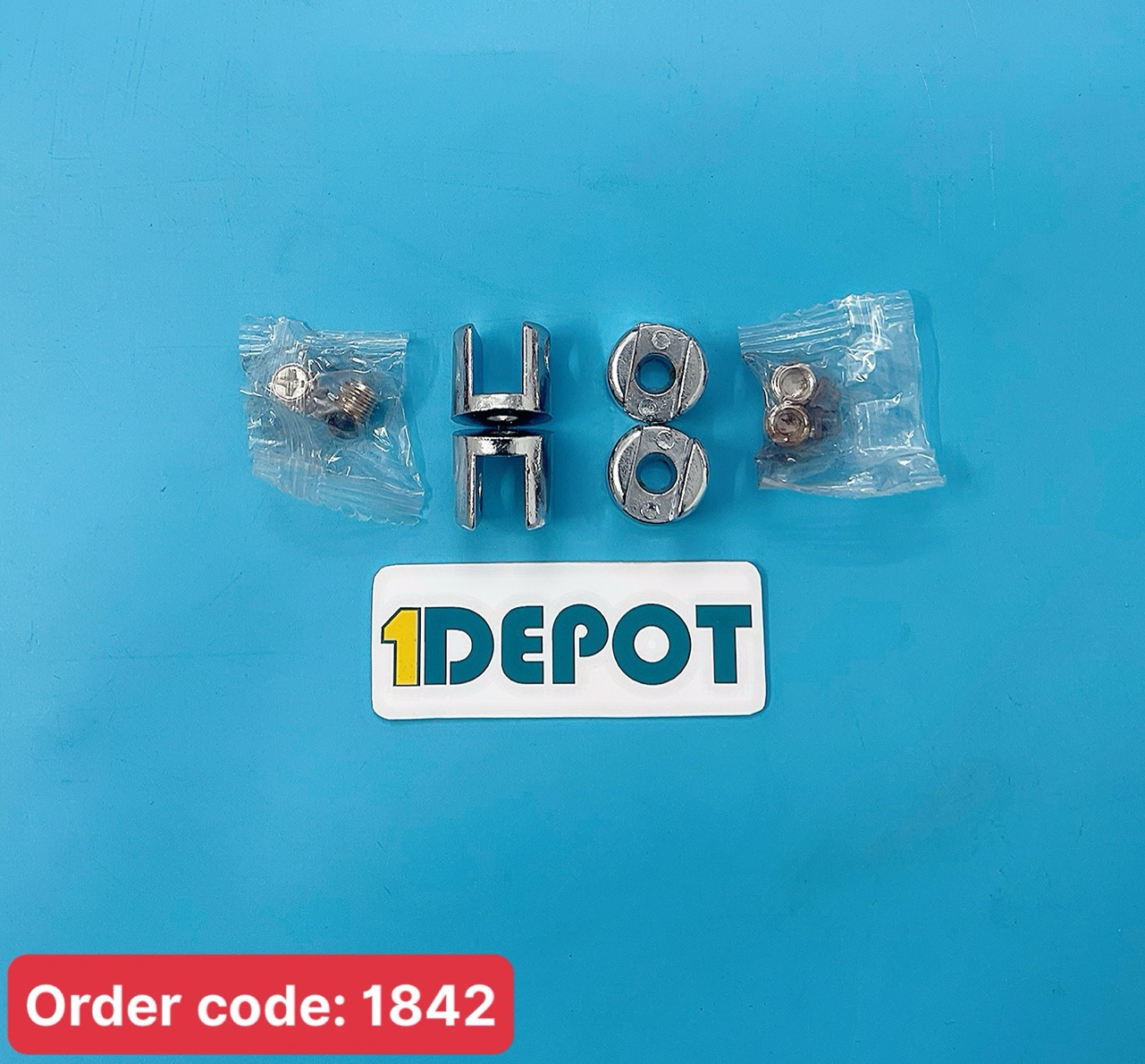 Kẹp chân kính,chất liệu xi, kích thước  8-10mm Vhardware 53613