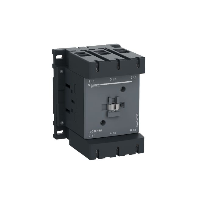 Khởi động từ Contactor 3 pha SCHNEIDER LC1E160F5, 160A, 90kW, 1NO+1NC Coil 110VAC