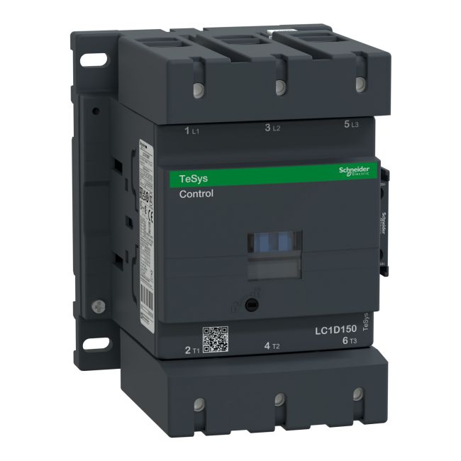 Khởi động từ Schneider LC1D150, 150A dòng TESYS D, công suất 75Kw