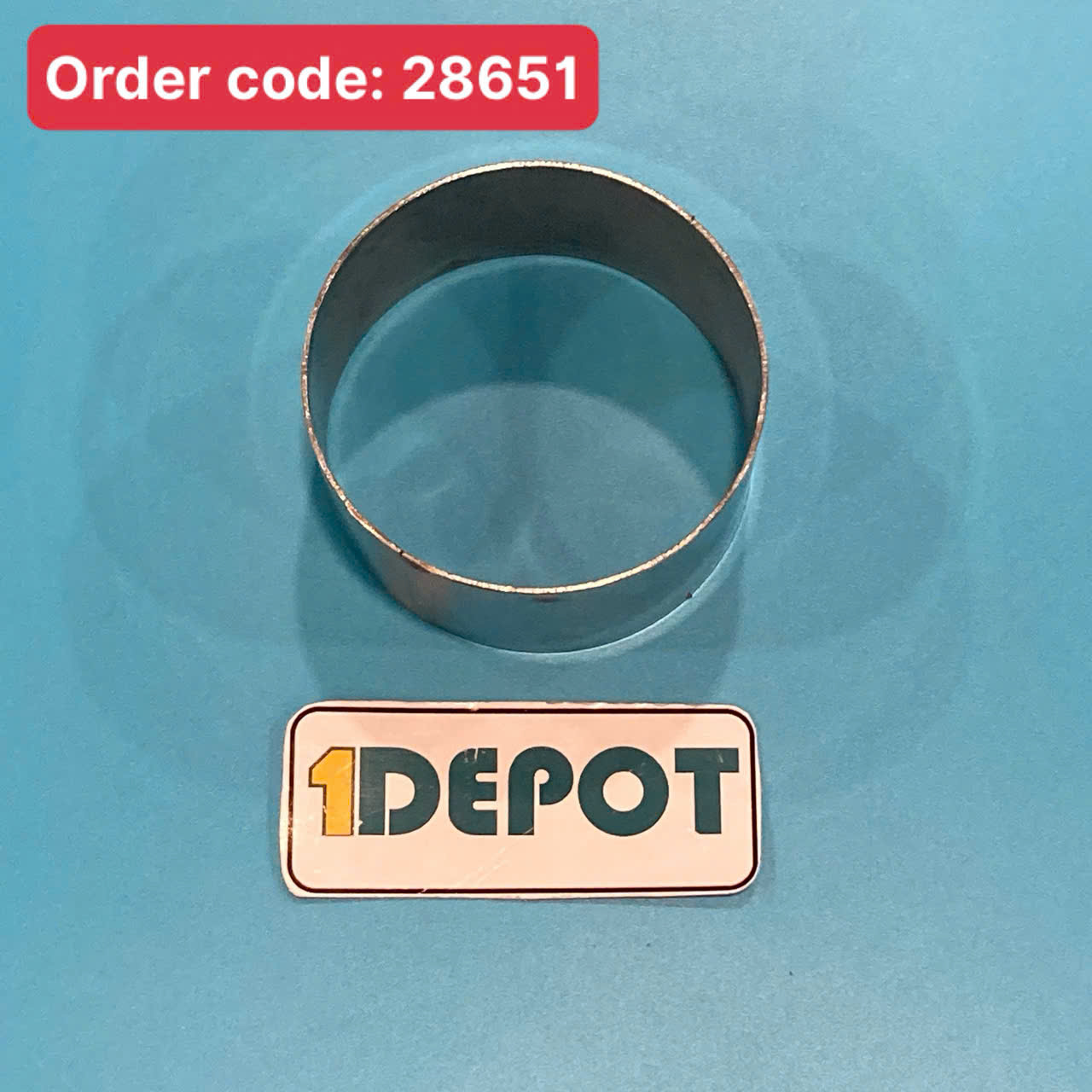 Khuôn ring inox làm bánh dày 7zem, kích thước 6.5 x 3.5cm