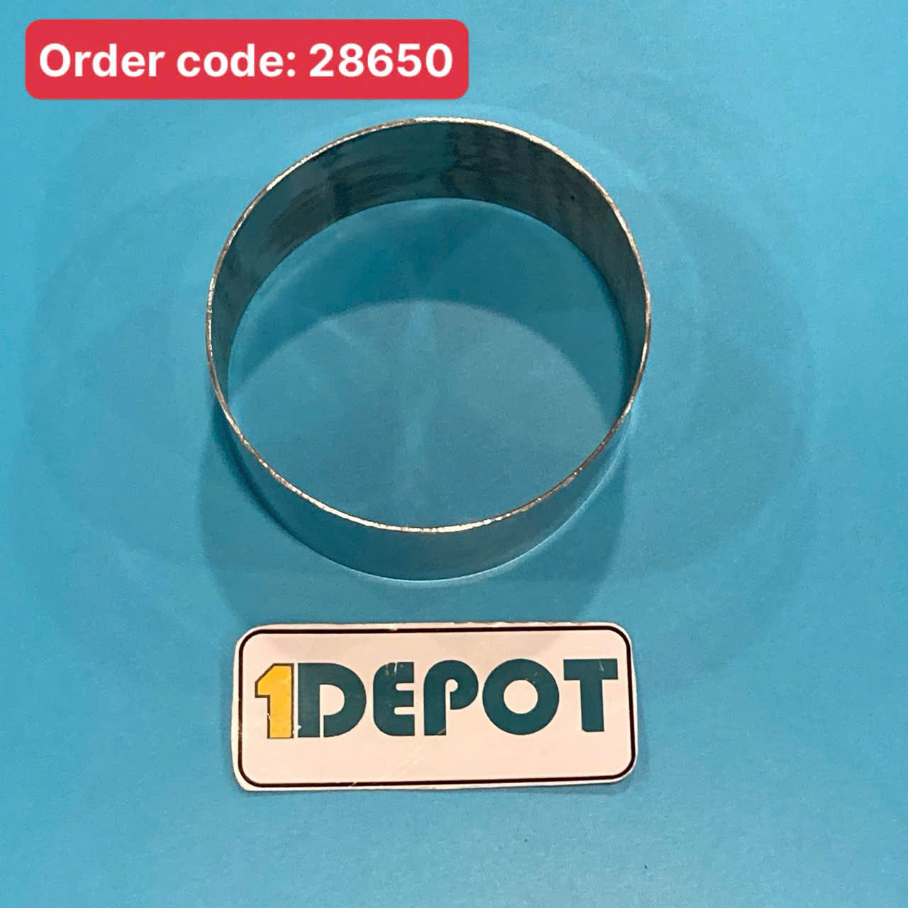 Khuôn ring inox làm bánh dày 7zem, kích thước 7.5 x 3.5cm