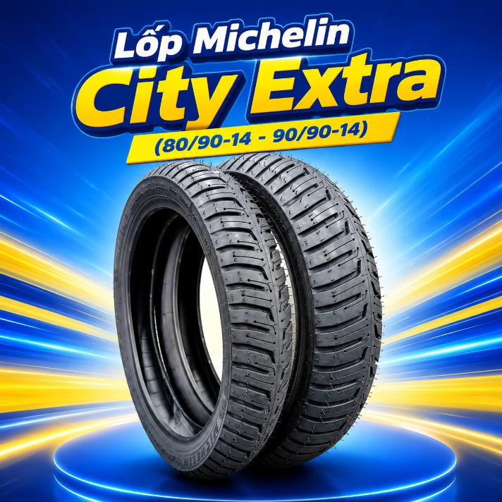 Lốp Michelin City Extra 80/90-14 - 90/90-14