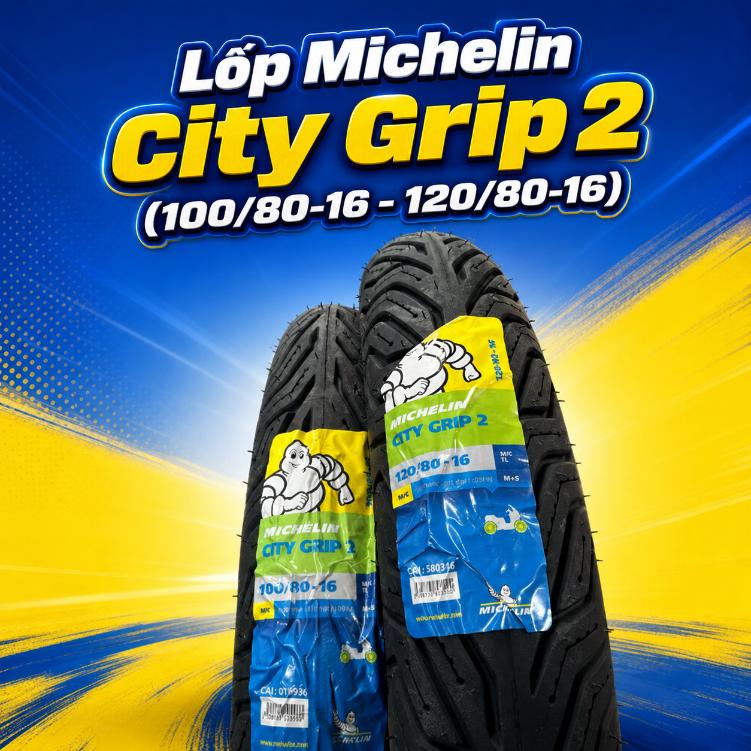 Lốp Michelin City Grip 2 100/80-16 - 120/80-16