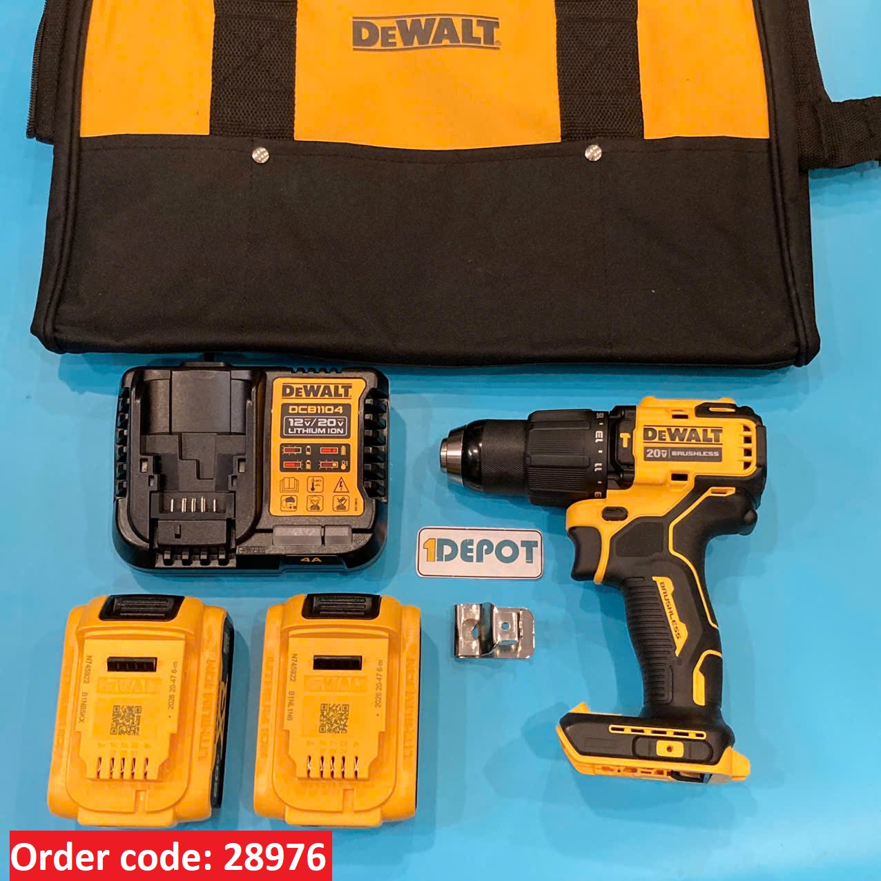 Máy khoan dùng pin Dewalt DCD709P2-KR, gồm máy, sạc, 2 pin*5Ah, vali
