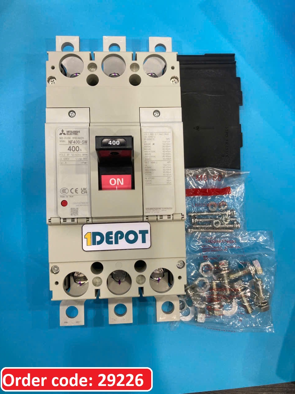 MCCB Mitsubishi NF400-SW 3P 400A 45kA